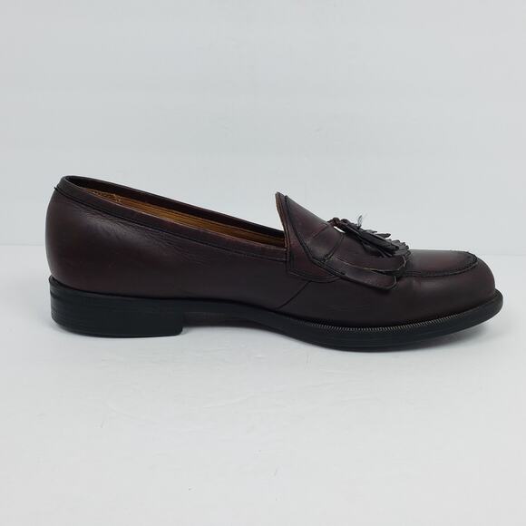 Florsheim Comfortech Mens Size 10 Red Brown Slip On Dress Tassel Loafer Shoes main image 12